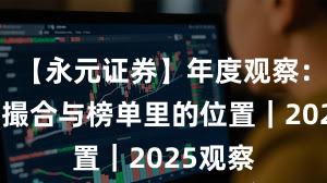 【永元证券】年度观察：技术与撮合与榜单里的位置｜2025观察